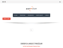 Tablet Screenshot of parleclair.com